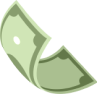 paper bills floating 2