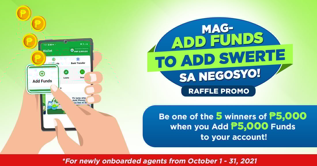 Mag-Add Funds to Add Swerte sa Negosyo Raffle Promo
