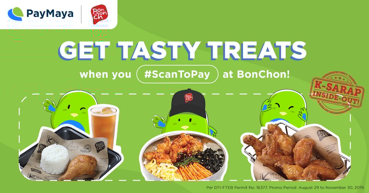 PayMaya Bonchon September 2019 Deals
